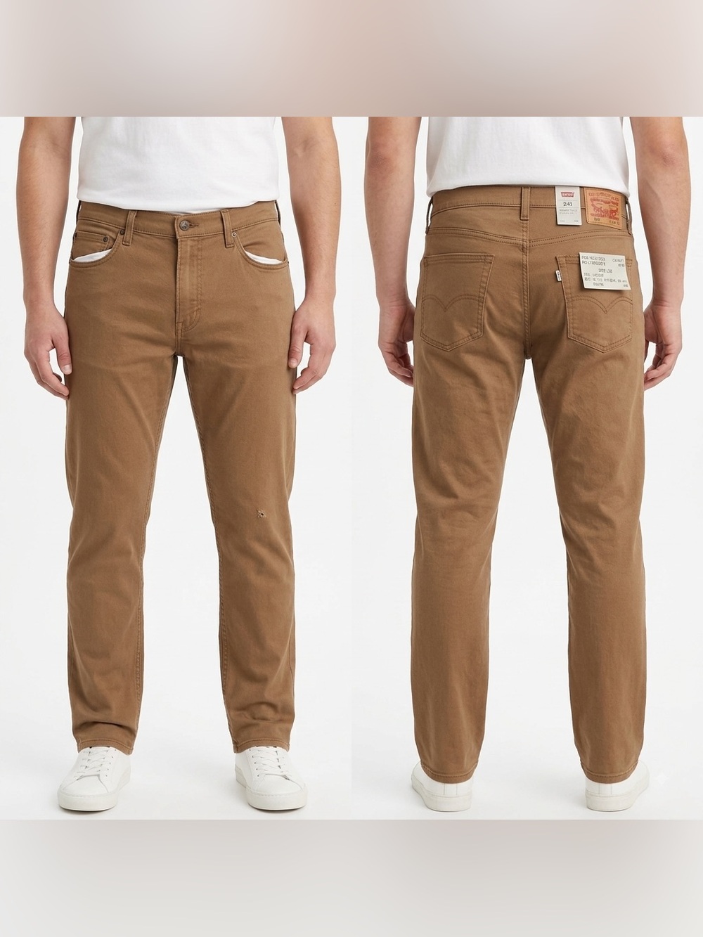 Levi's 541 Athletic Taper Brown Stretch Pants 38x36 PC9 18757-0024